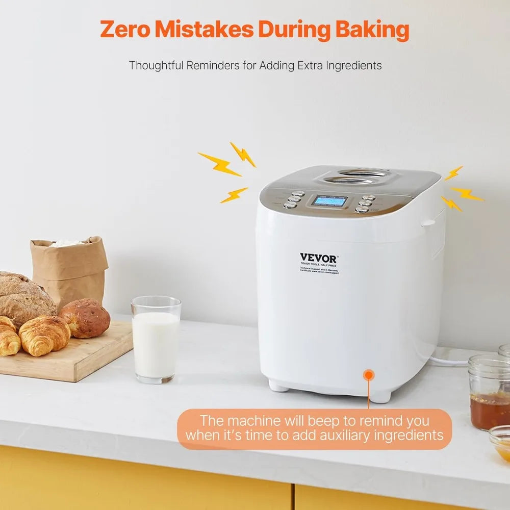 Automatic Bread Maker With 15 Menus And Gluten Free Setting