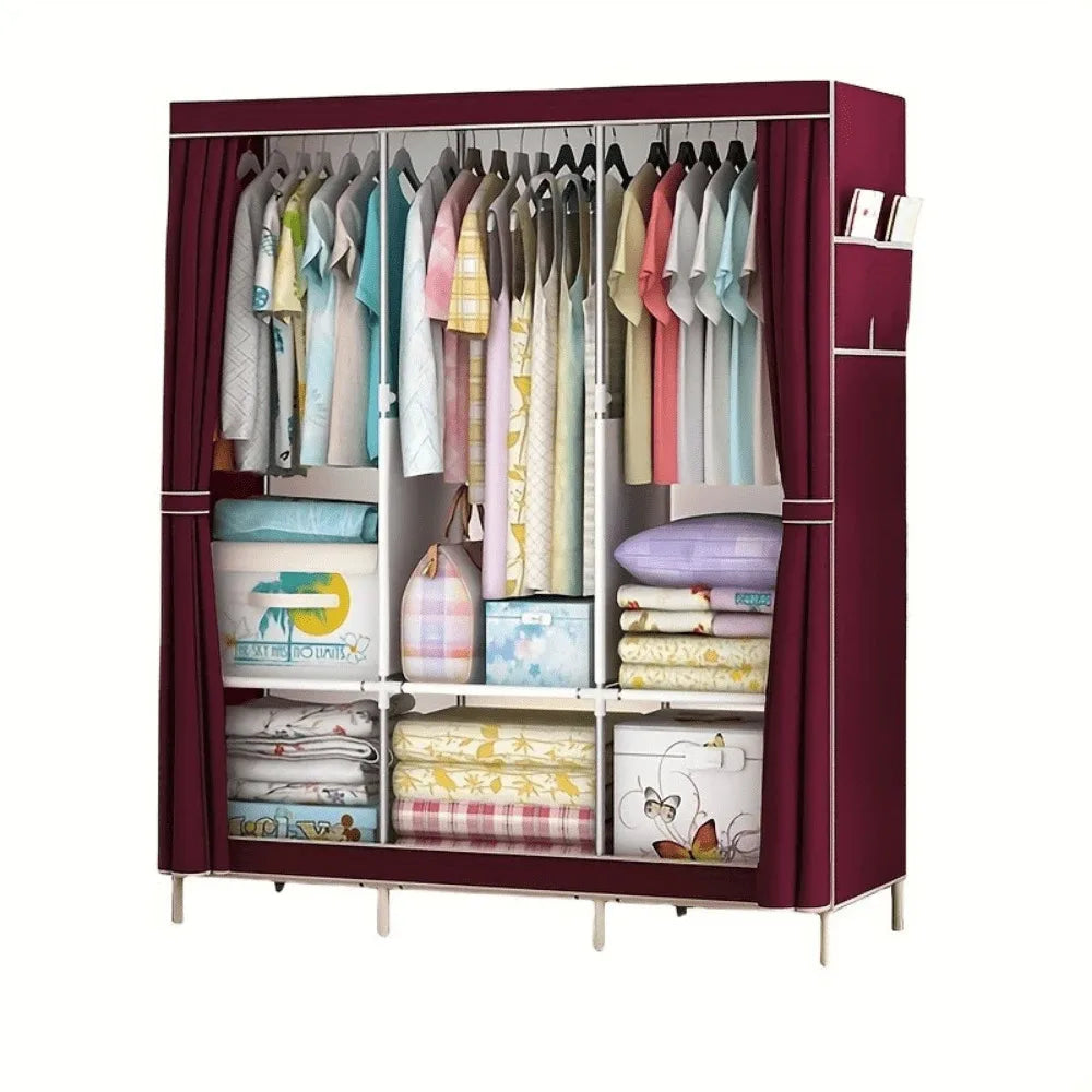 Elegant Wardrobe With Easy Assembly And Durable Paint Finish