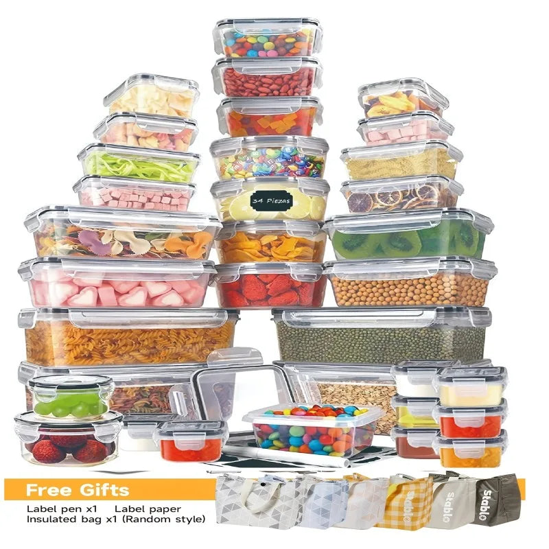 BPA Free 24 Pack Airtight Food Storage Containers With Lids