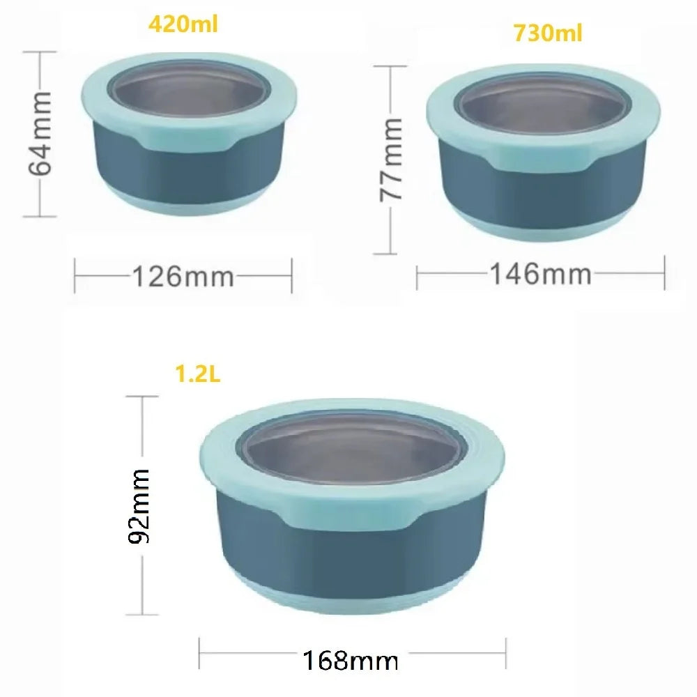 Stainless Steel Sealed Lunch Box With Lid For Food Storage