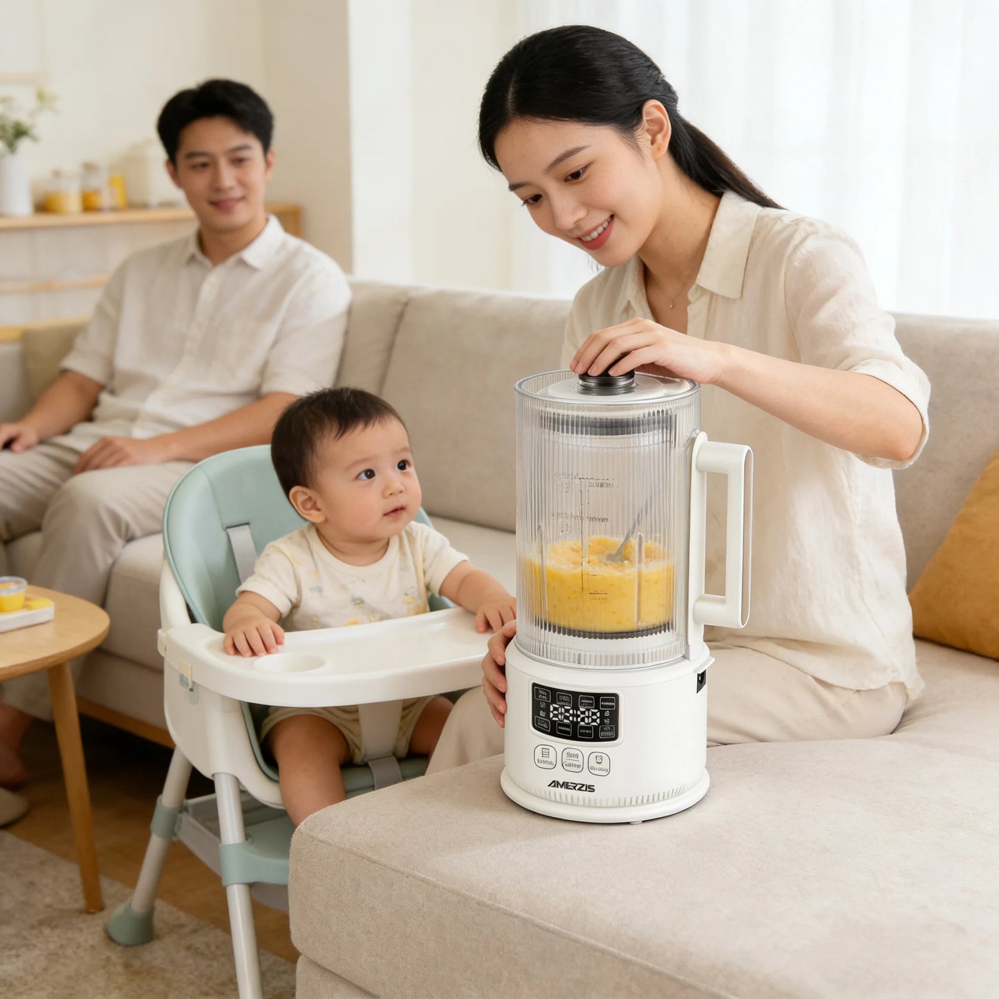 AMERZIS Multifunctional Baby Food And Soy Milk Maker For Kitchen