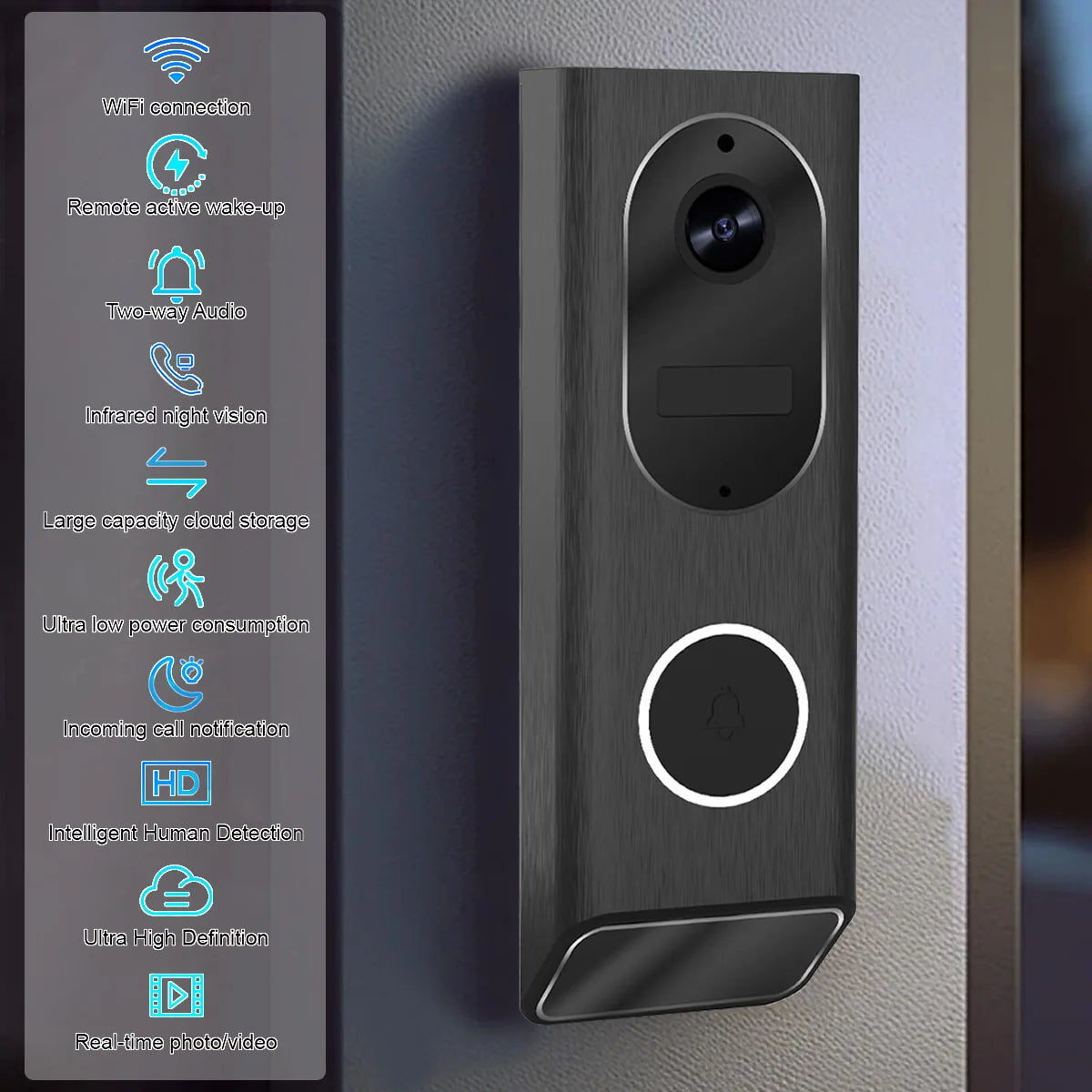 Bestski S7 1080P Wireless Video Doorbell Camera With WiFi