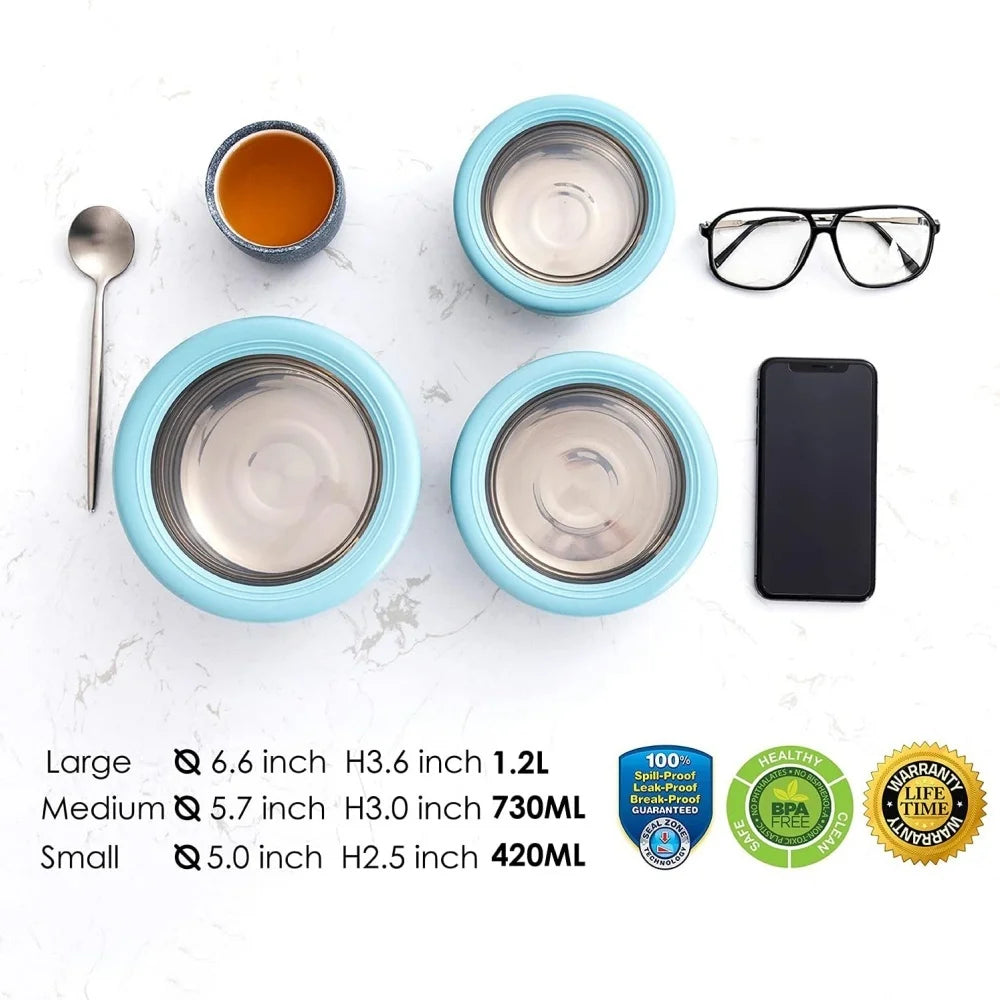 Stainless Steel Sealed Lunch Box With Lid For Food Storage