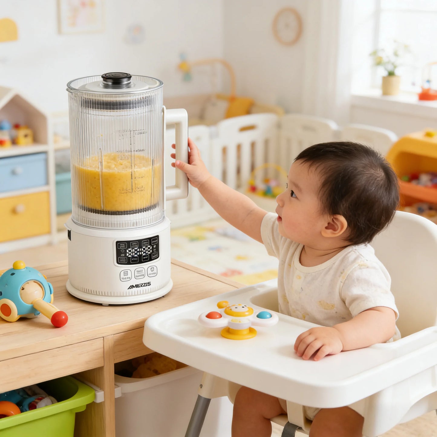 AMERZIS Multifunctional Baby Food And Soy Milk Maker For Kitchen