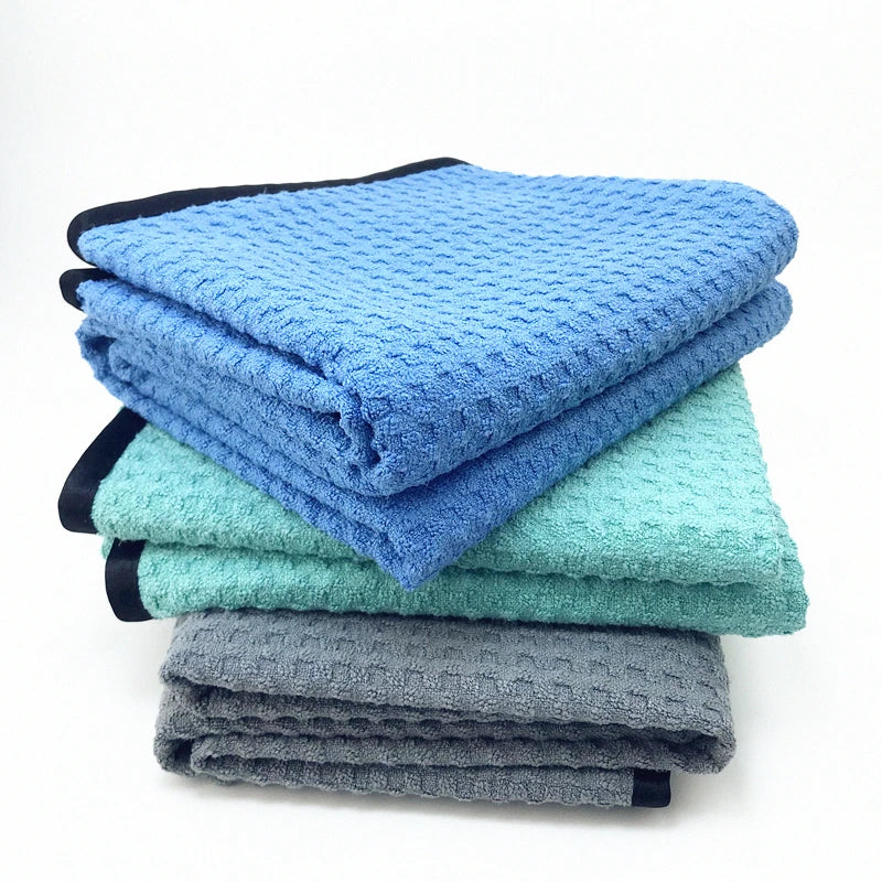 Lucullan Microfiber Waffle Towel For Glass Paint Mirror Cleaning