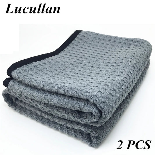 Lucullan Microfiber Waffle Towel Wont Scratch Or Swirl Glass Mirror