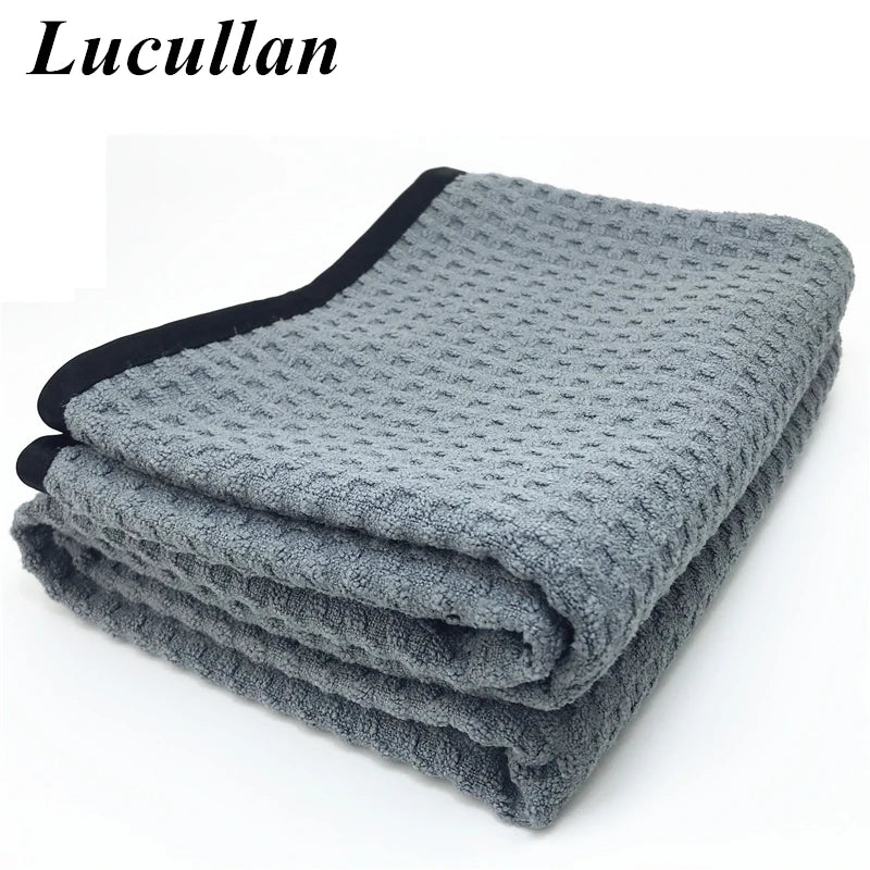 Lucullan Microfiber Waffle Towel Wont Scratch Or Swirl Glass Mirror