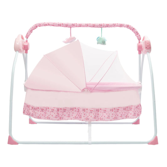 Cradle Swing Sleeping Bed Auto Rocking Chair Bed Swing 5 Speed Stand Baskets Musical Sleeping Basket 0-18 Months
