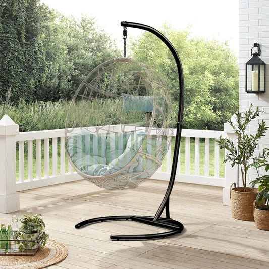 High Concerned Hammock Chair Stand C Frame With 360 Rotation