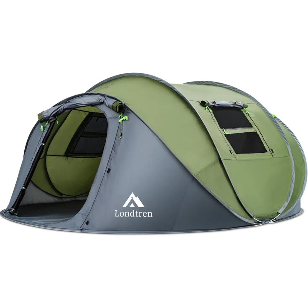XMSJ Pop Up Tent Waterproof Instant Setup for Family Camping