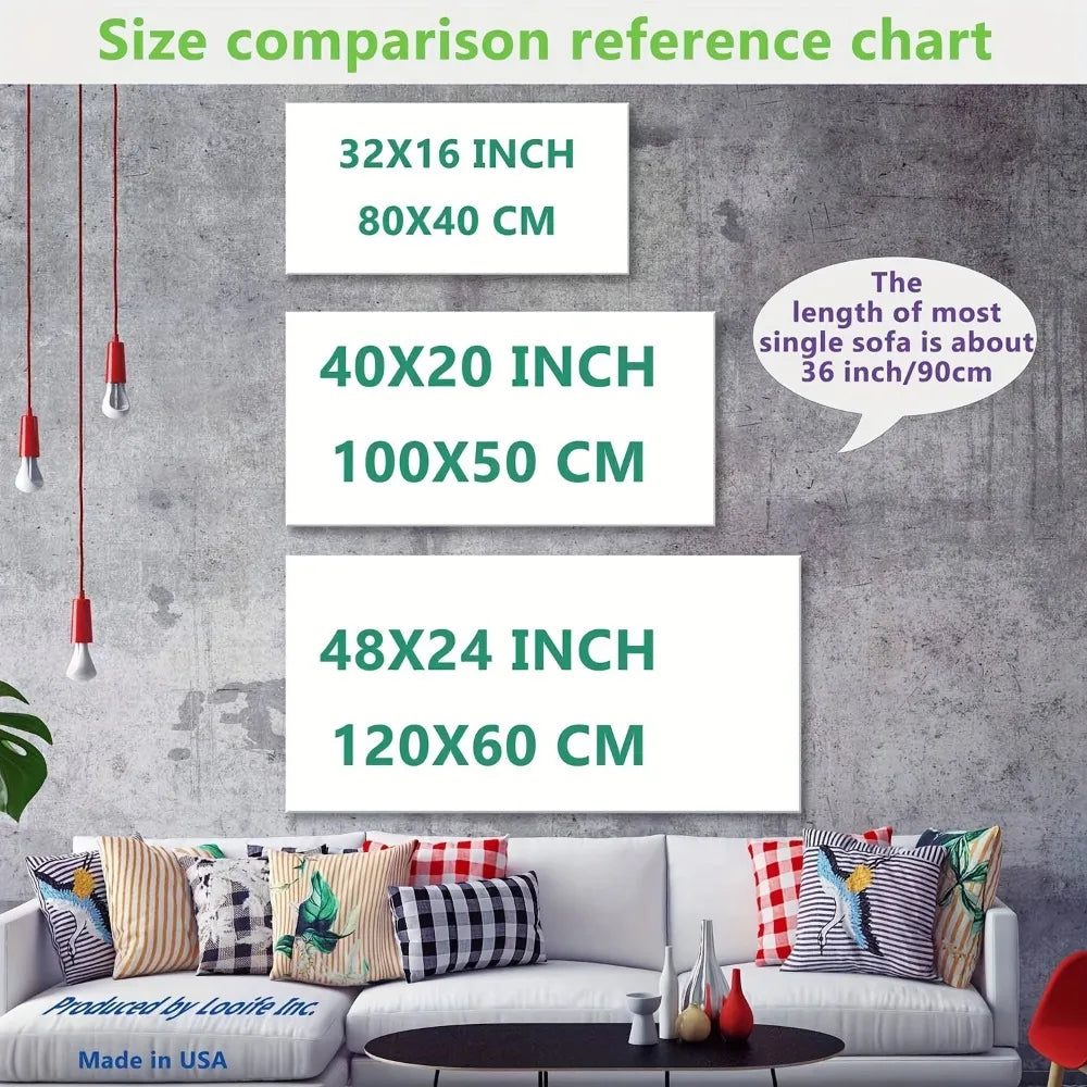 Hign-concerned Art Deco Pine Frame Ink Line Art Decor