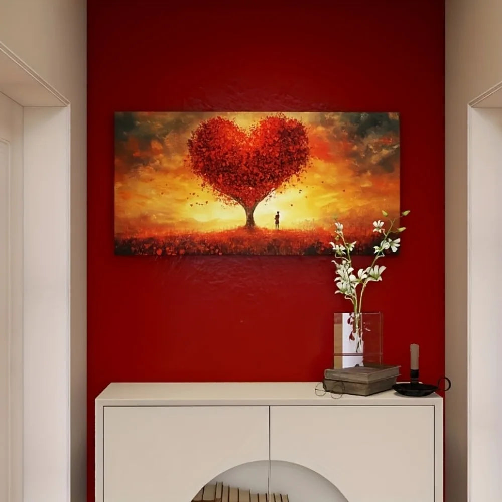 Hign-concerned Chemical Romantic Heart Tree Landscape Art Print