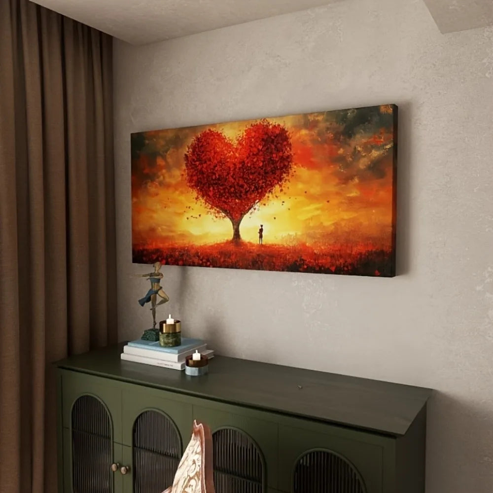 Hign-concerned Chemical Romantic Heart Tree Landscape Art Print