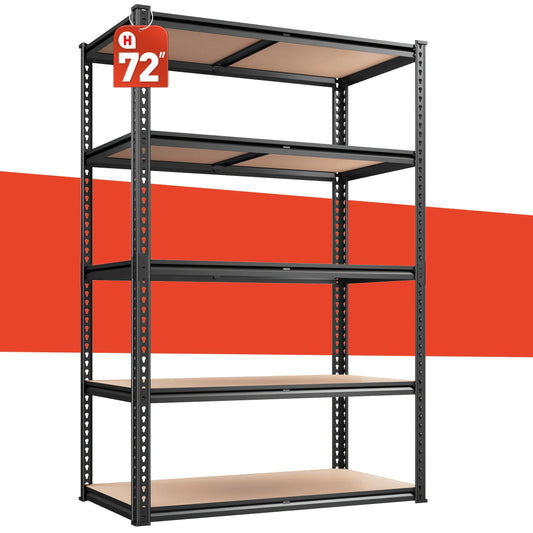 High-concerned 2000lb 5 Tier Heavy Duty Shelving Unit