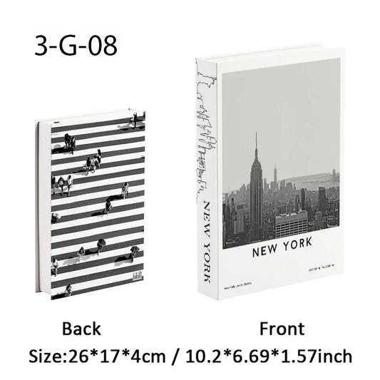 Luxury Fake Book Storage Box For Paris Themed Home Decor