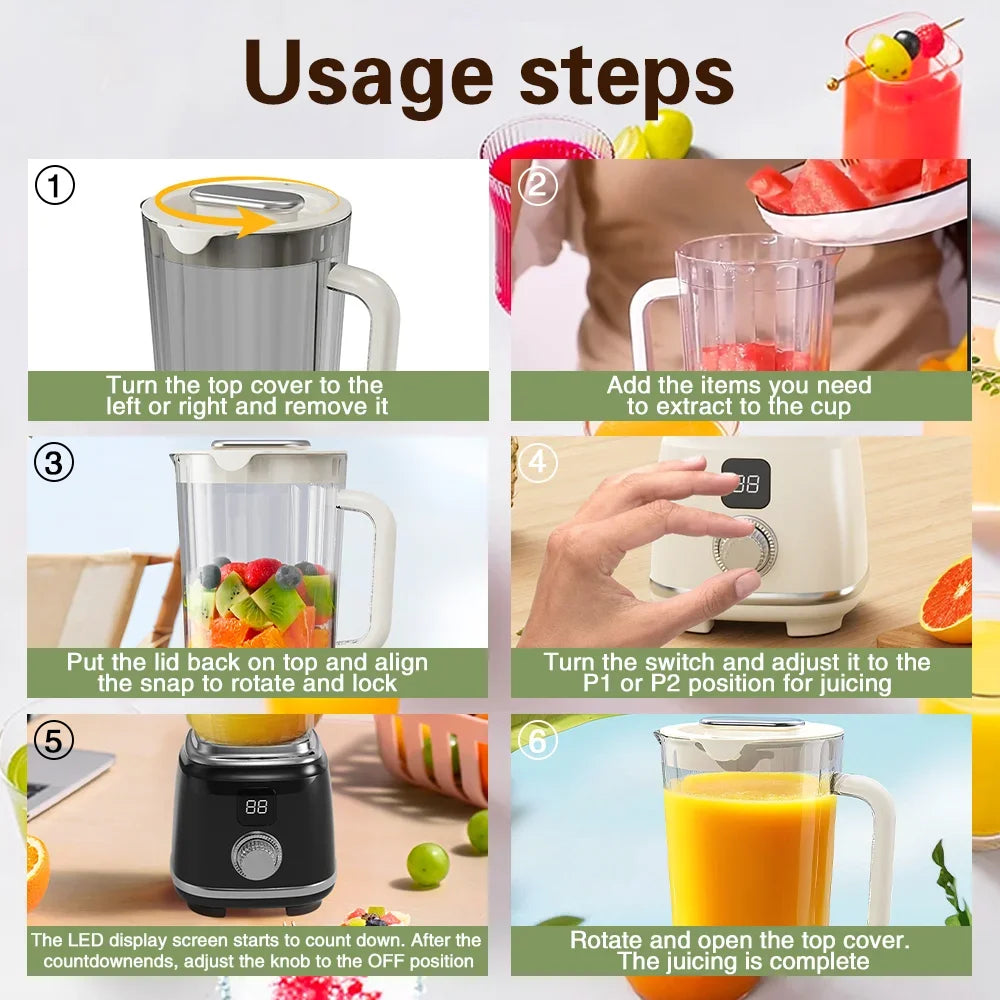 TINGBAI Multifunctional Juicer Blender With Ice Crusher