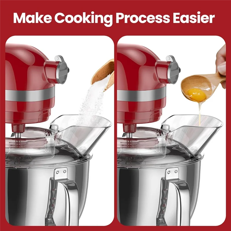 Pouring Shield and Splash Guard Lid for Tilt Head Mixers