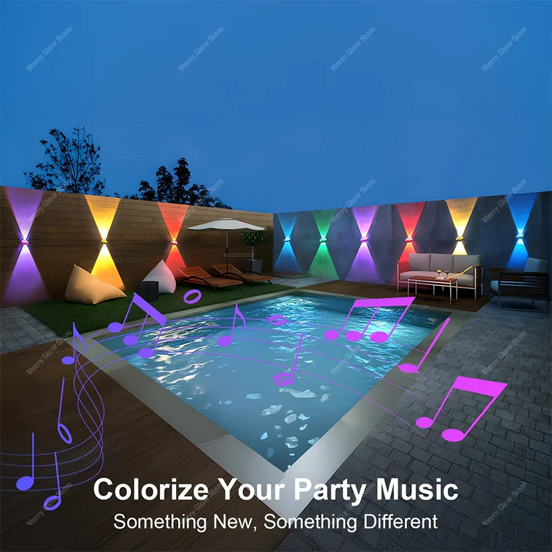 MIMIRGB Smart RGBIC Outdoor Eave LED Lights App Control