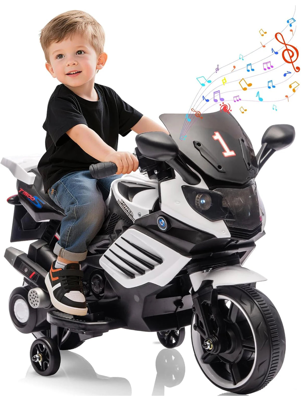 TWISTER.CK 6V Kids Ride On Motorcycle With Horn Headlight Music