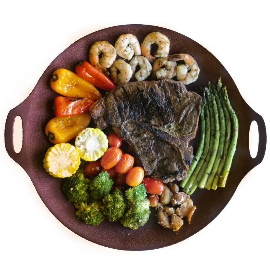 Nonstick Korean BBQ Teppanyaki Griddle Pan Induction Ready