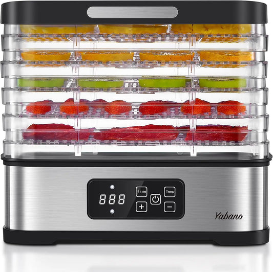 XMSJ Food Dehydrator Machine With 250W Digital Timer