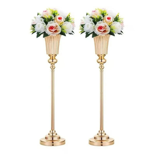 Metal Flower Vase Luxury Table Centerpiece For Home Decor