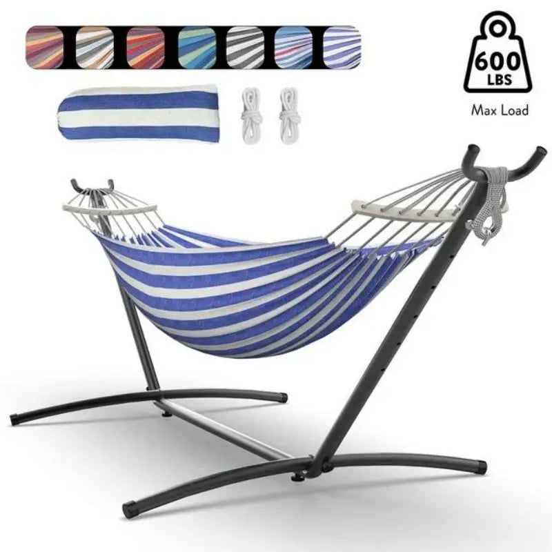Gyroor Hammock With Adjustable Stand Storage Bag 600 Pound Capacity