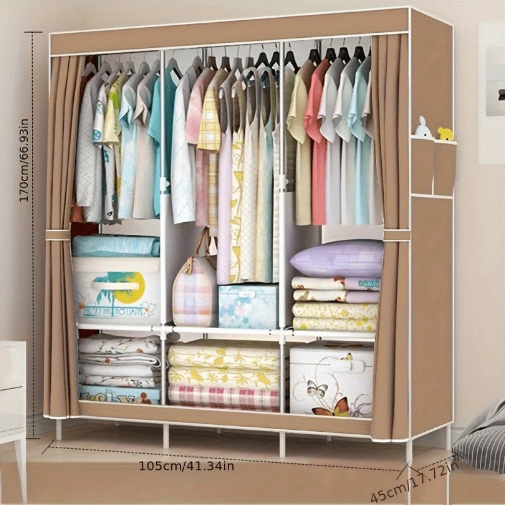 Elegant Wardrobe With Easy Assembly And Durable Paint Finish