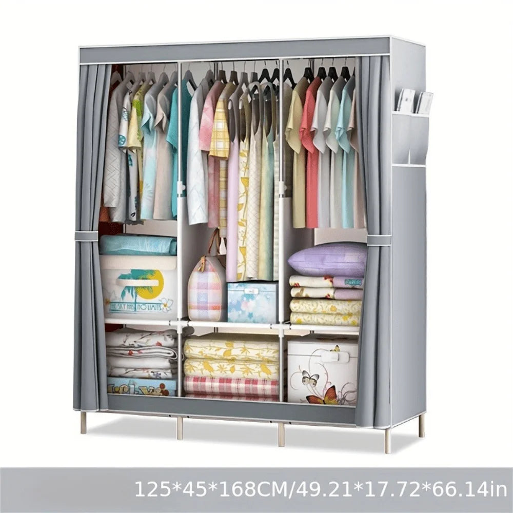 Elegant Wardrobe With Easy Assembly And Durable Paint Finish
