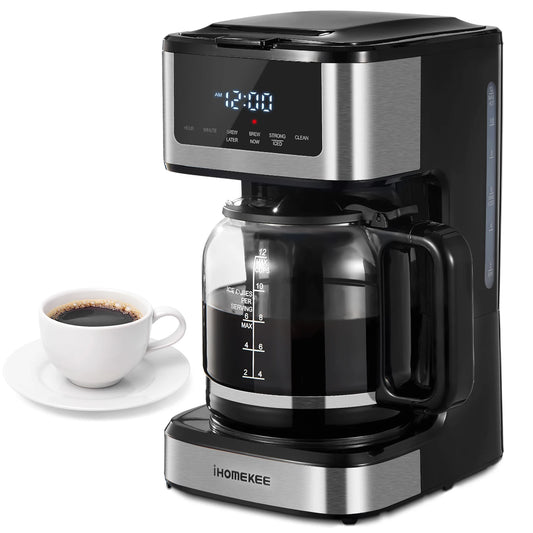 Yabano Programmable Drip Coffee Maker With Iced Coffee Touch Screen