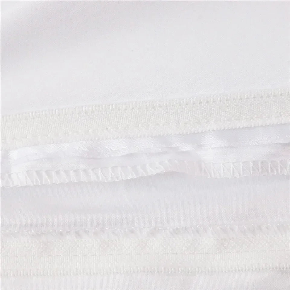 Jiangsu Plaid Duvet Cover Set With 2 Pillow Shams Premium