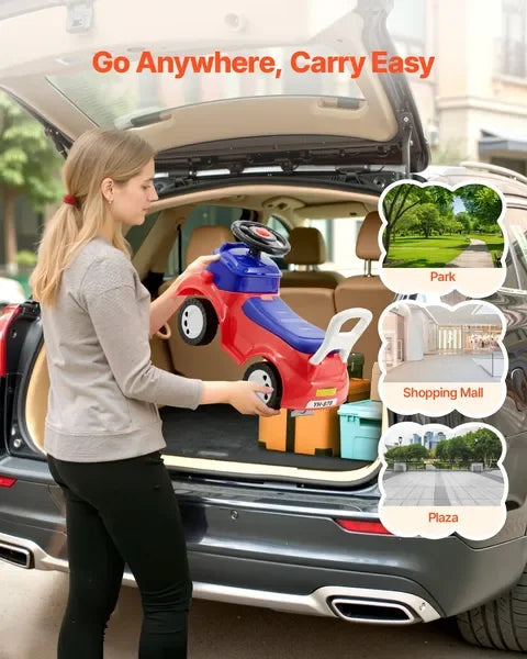 Ride On Push Car For Toddlers With Music And Storage