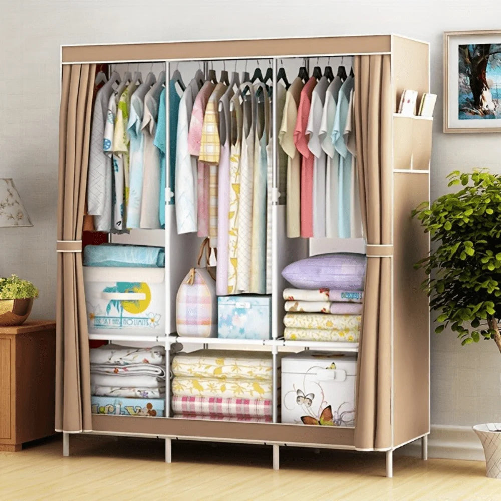 Elegant Wardrobe With Easy Assembly And Durable Paint Finish