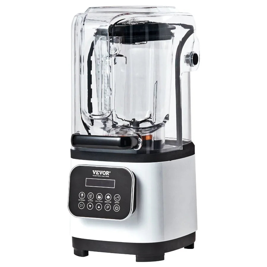 Professional Countertop Blender With Shield Stainless Steel 9 Speed